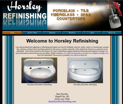 Horsley Refinishing website