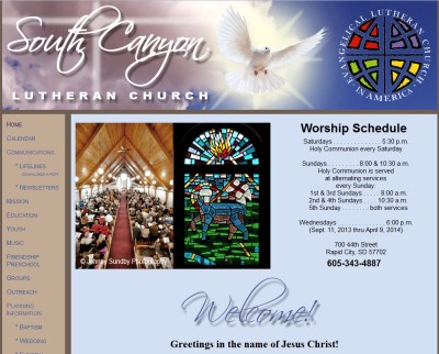 South Canyon Lutheran Church website