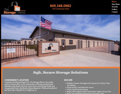 The Storage Place website